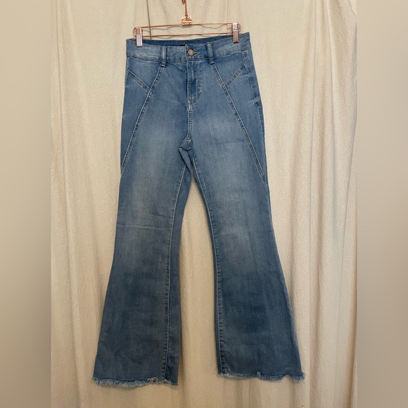 Sincerely Jules Light Blue Flare Leg Jeans - Picture 1 of 5